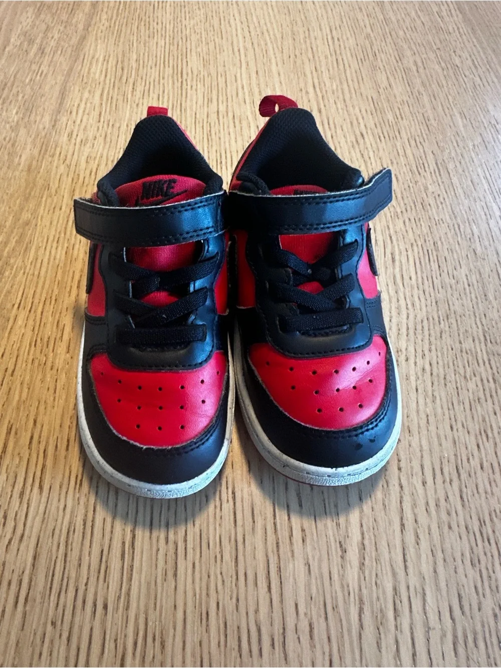Nike Toddler Grey Tee with Red & Black Sneaker Set